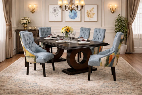 Ashly Dining table with 6 chairs – Locally made