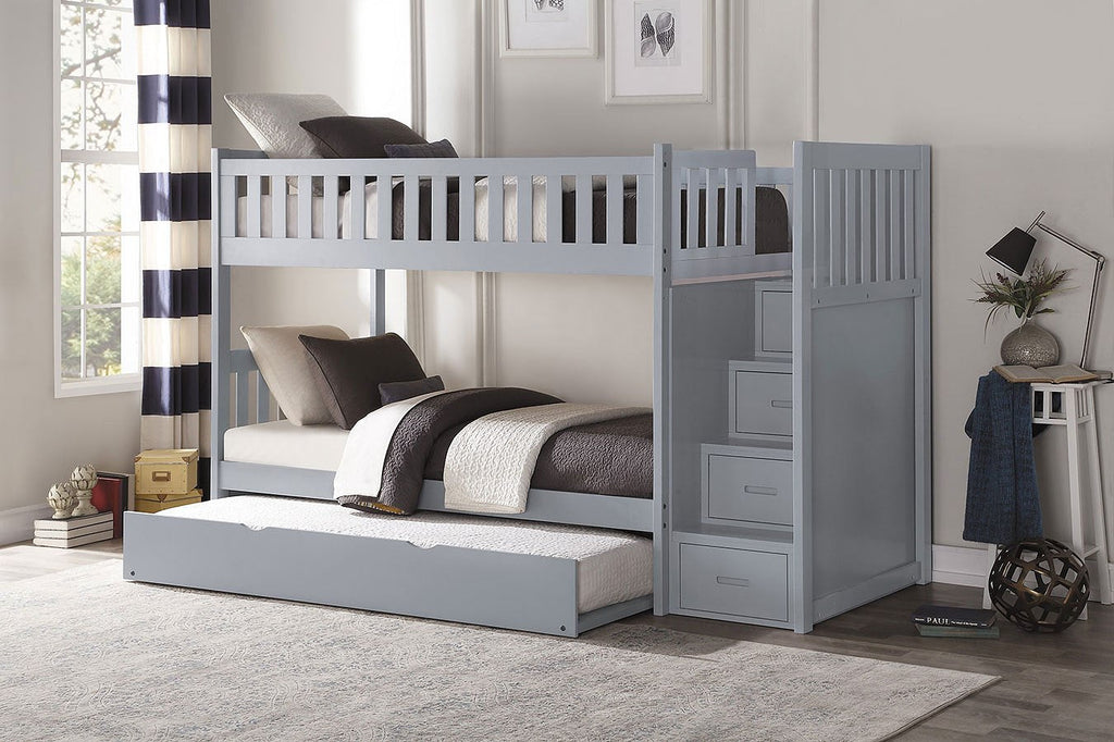 Orion Bunk Bedroom Set w/ Reversible Step Storage