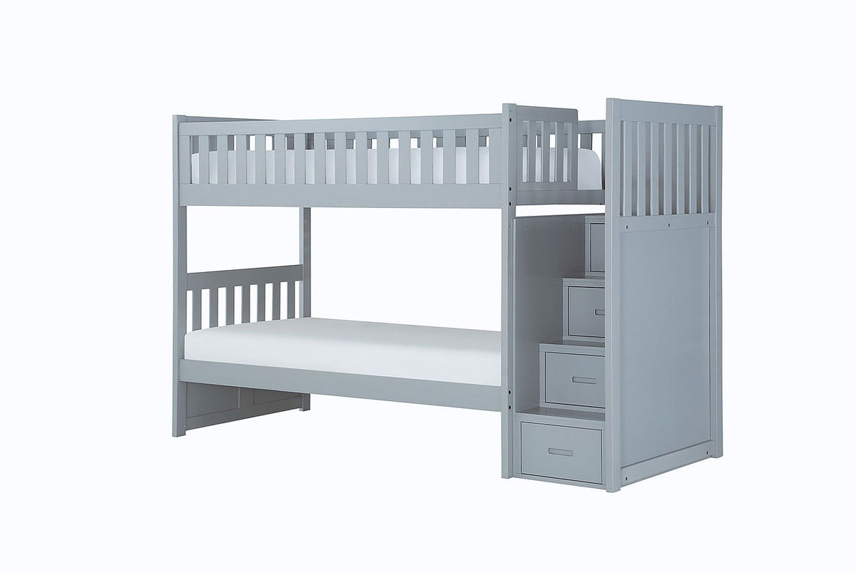 Orion Bunk Bedroom Set w/ Reversible Step Storage