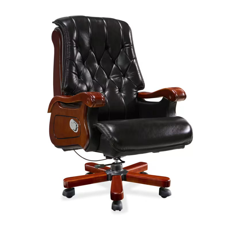 CMAS & Home Furniture-Afton 2 Executive Desk, Leroy Office Chair & Arto 4 Storage Cabinet