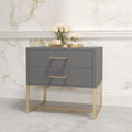 Bedside Pedestal Lilo Satin-Dark Grey