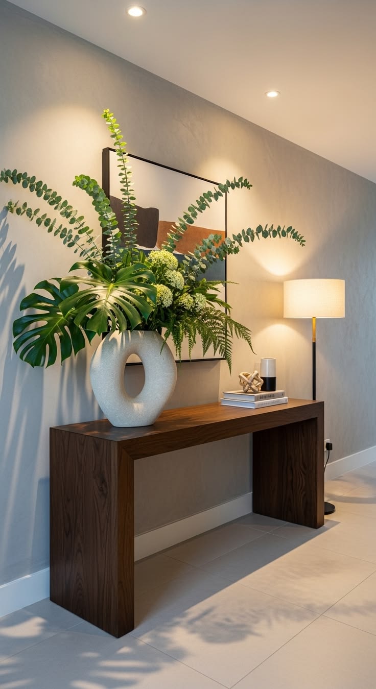 Wooden console table